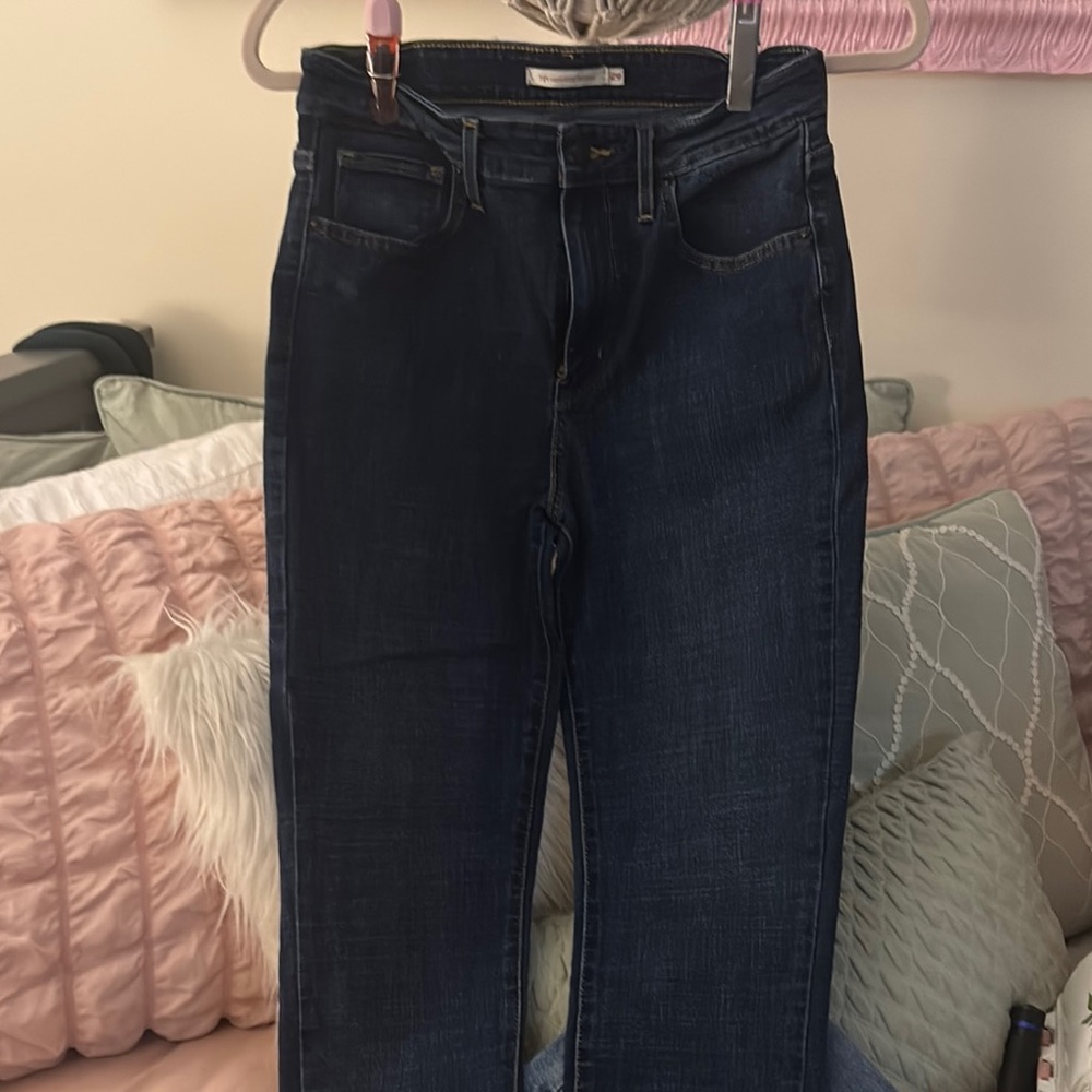 Levi's Blue Skinny Jeans with Classic Twill Weave